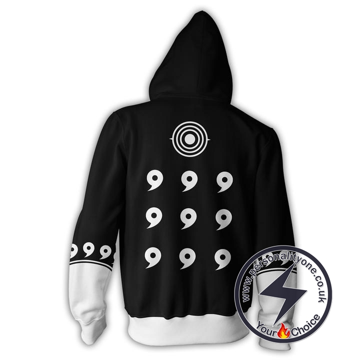 Naruto Six Paths Madara Zip Up Hoodie Jacket